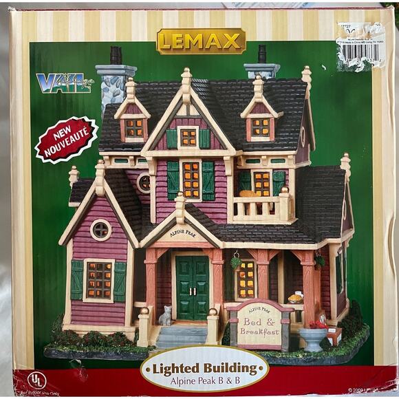 Lemax Village Collection Lighted Building Alpine Peak B & B - Picture 7 of 9